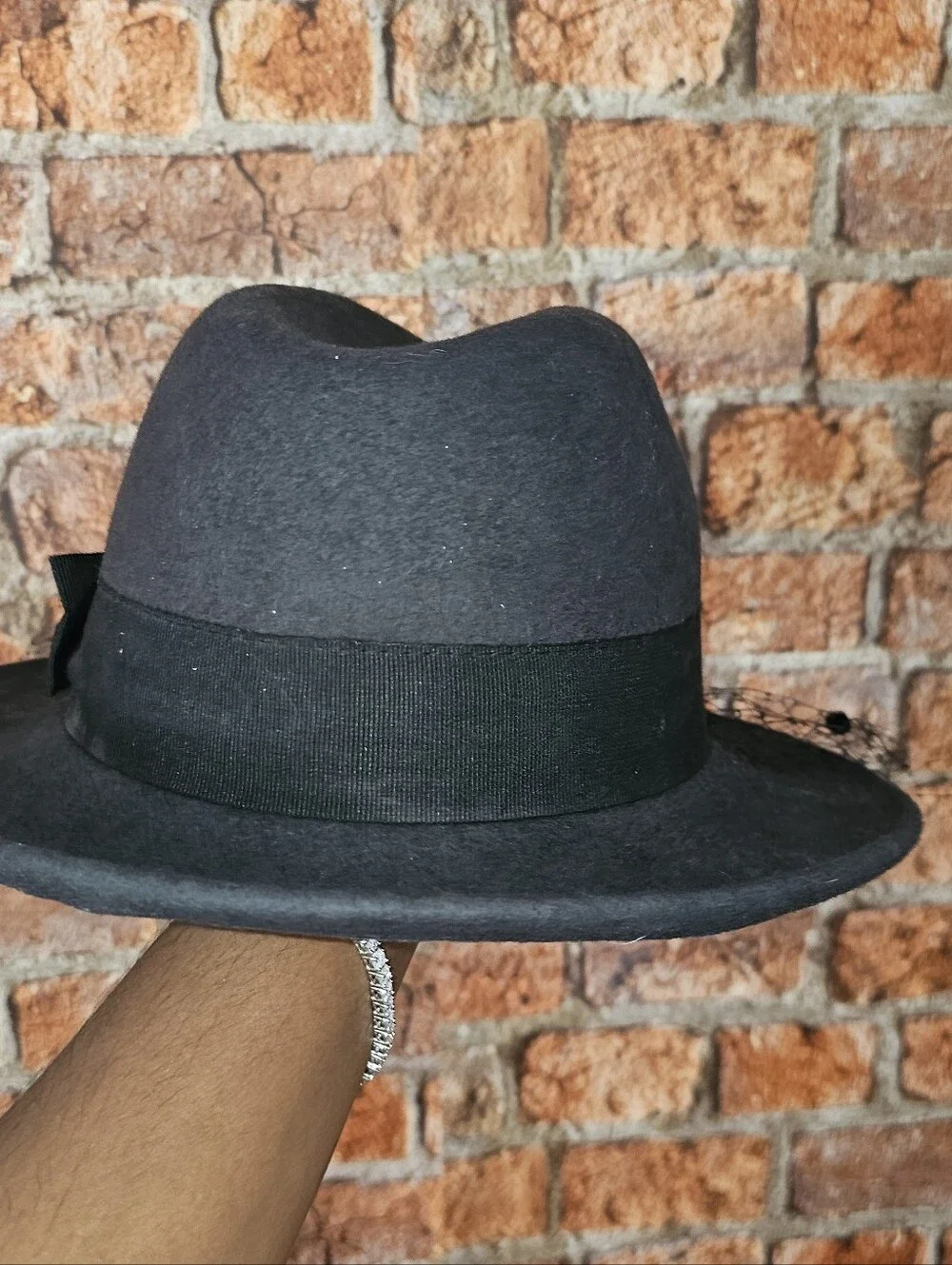 Helene Berman London Veiled Wool Fedora